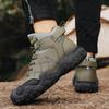 Men Hiking Shoes High Quality Anti-Slip Men Desert Boots Fashion High Top Sneakers Outdoor Wear-Resistant Men Work Safety Shoes