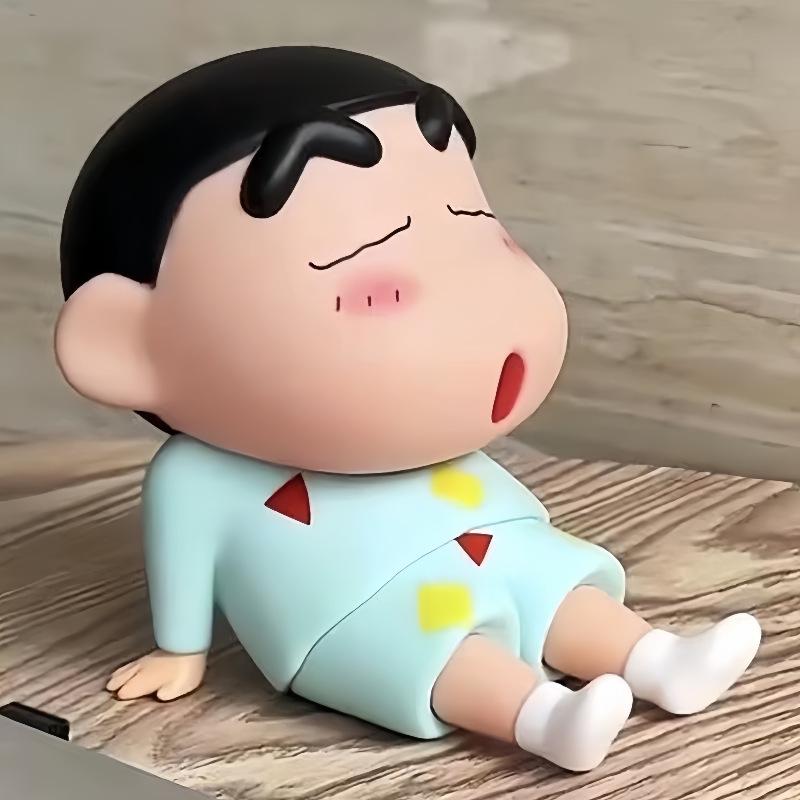Держатель для телефона Kros Shin-chan Crayon: Милая фигурка ленивой куклы для стола, модная игрушка и подарок.