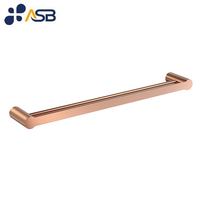 Modern Designer Single and Double Towel Racks Brass Bathroom Accessories for Home Kitchen Hotel-Copper Fixture