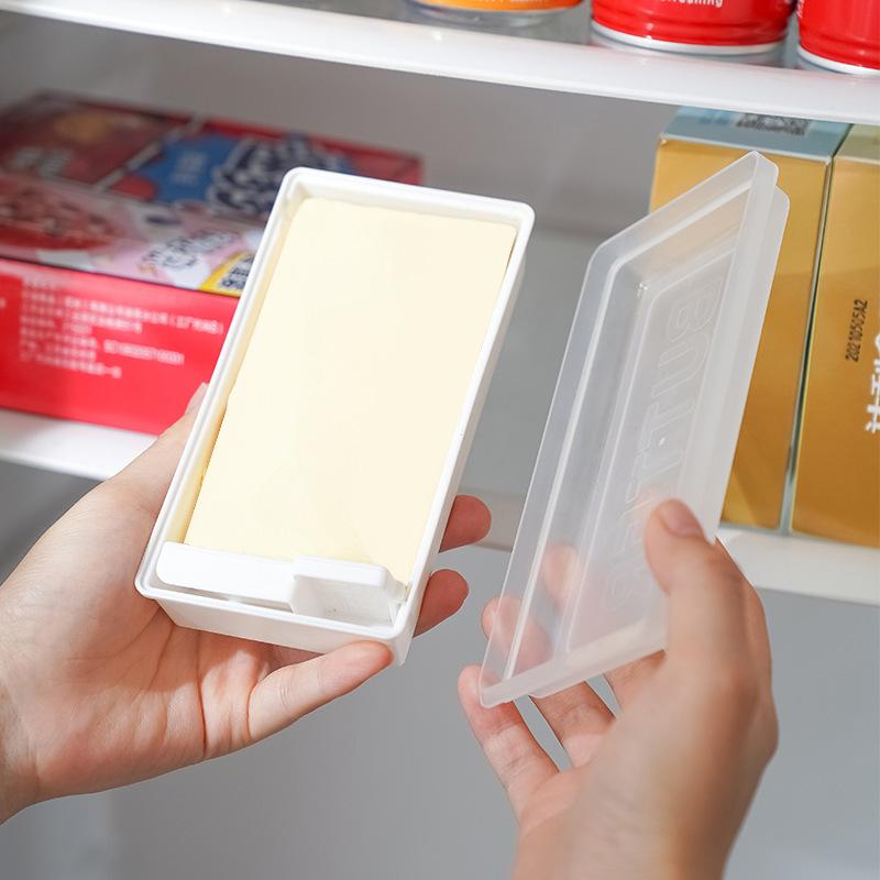 Бытовая коробка для хранения масла - Контейнер для сыра и сырных продуктов с инструментом для нарезки - Масленка для хранения в холодильнике