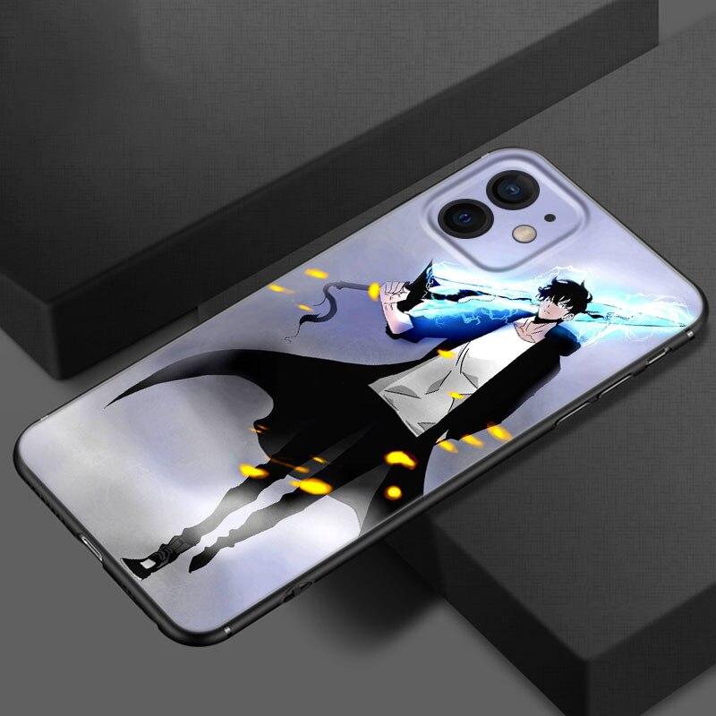 Чехол для телефона с выравниванием аниме Solo для Apple iPhone 13 12 Mini 11 Pro XS Max X XR 8 7 6S 6 Plus SE 2020 5S 5, мягкий черный чехол из ТПУ