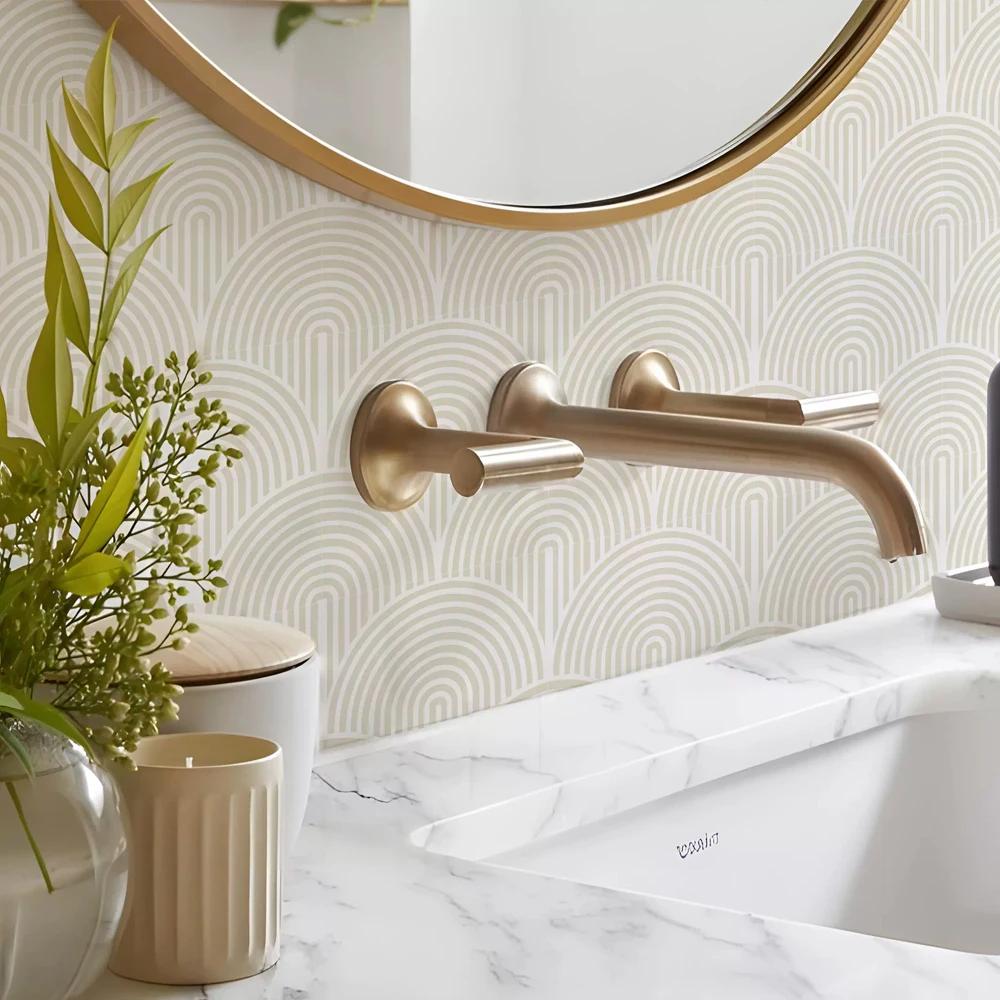 10 шт. Абстрактные Эстетичные Матовые Наклейки-Плитка для Стен, Переводные, Отклеивающиеся и Приклеивающиеся, Самоклеящиеся Виниловые Наклейки-Плитка для Фартука Кухни