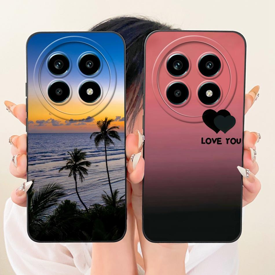 For Realme 13 Pro 13Pro+ Fashion Dusk Beach Painting Phone Case For Realme 13Pro Plus 5G Shockproof Soft Silicone Covers Bumpers