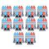 10Pcs Cable Connector Terminal Multi Function 2 In 4 Out Quick Wiring Connection LT-624