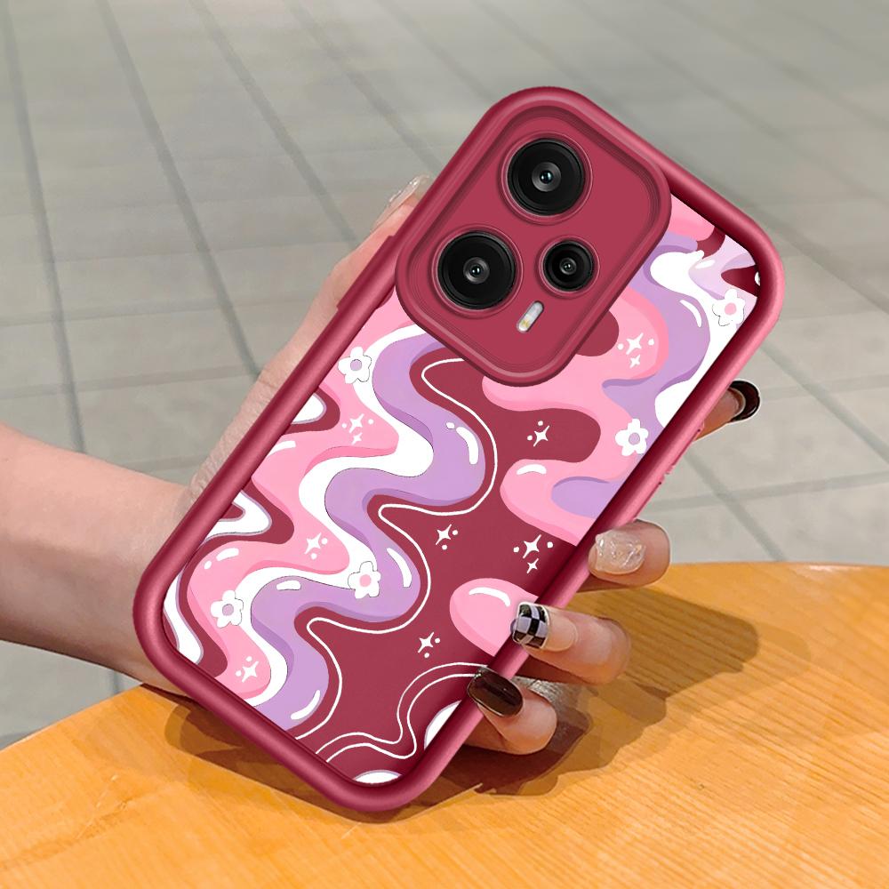 Мягкий силиконовый квадратный чехол с рисунком лестницы для телефона, полное покрытие, противоударный защитный резиновый чехол для камеры для Xiaomi Redmi