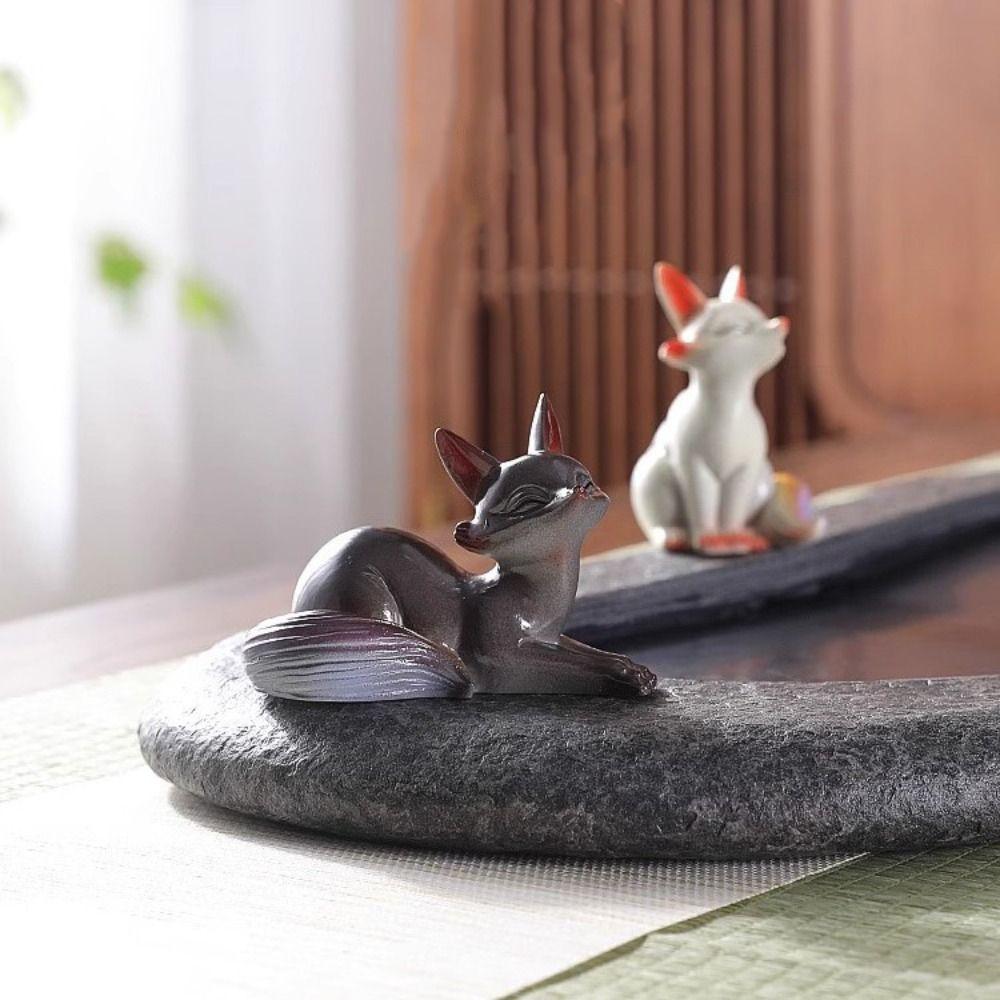 Creative Desk Small Statue Lovely Animal Figurine Tearoom Ornament Miniatures Sculpture  Office