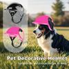 Шлем для маленькой собаки, Мотоциклетные шлемы для собак с отверстиями для ушей, Шапка для кошки своими руками, Защитный шлем для щенка, Велосипедный шлем для собаки, Регулируемый, Маленький
