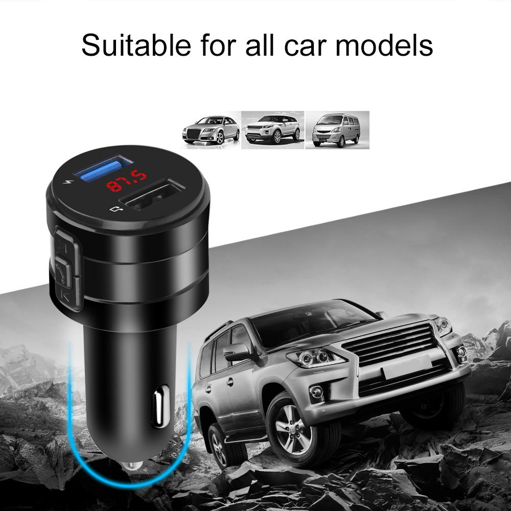 FM-передатчик Bluetooth Автомобильный MP3-плеер 3.1A Два USB-порта Автомобильное зарядное устройство Комплект модулятора громкой связи Адаптер для зарядки телефона
