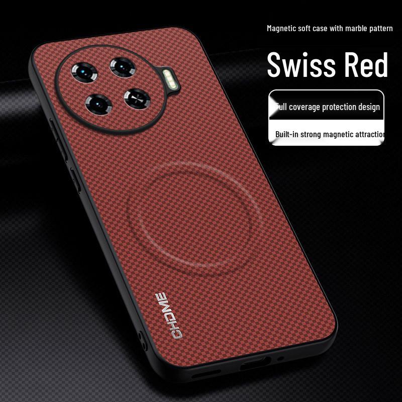 Совместимый с чехлом для телефона Transsion SPARK 20 Pro+, Полное покрытие, Защита от падений, Премиальная текстура с магнитной присоской