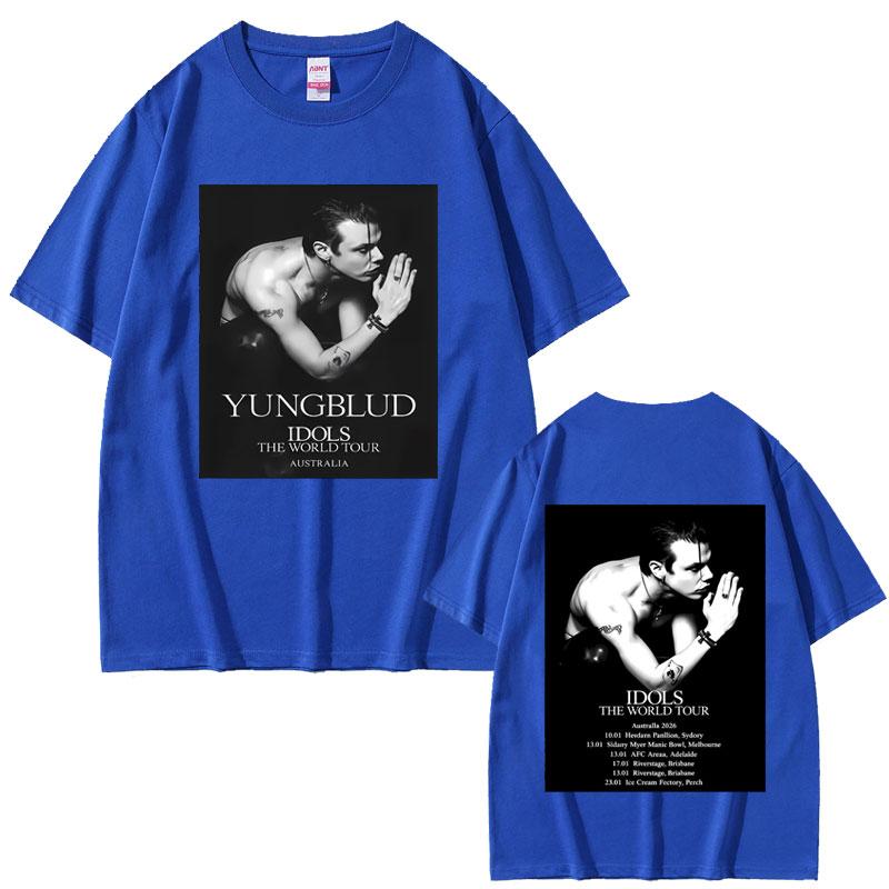 Yungblud Idols World Tour 2026 Tshirt Unisex Women Casual Vintage Oversized Tee Shirt Male Hip Hop Fashion Gothic Rock T Shirts