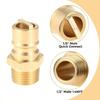 Professional Grades 1/2Inch Gas Quick Disconnecting Brasses Adapter For Generator Pizza Oven Natural Propanes Systems