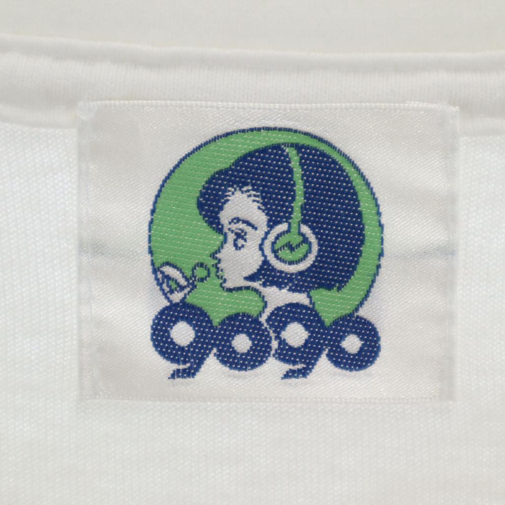 9090 Футболка с принтом на спине с длинным рукавом M белая Ron T Мужская Б/У