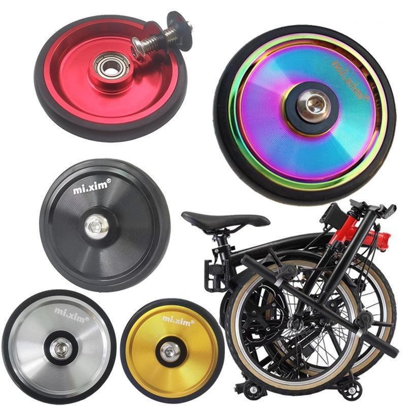 Высокопрочные крылья/крыло колеса для складного велосипеда Brompton S из алюминиевого сплава, колеса с втулкой на стальных шарикоподшипниках