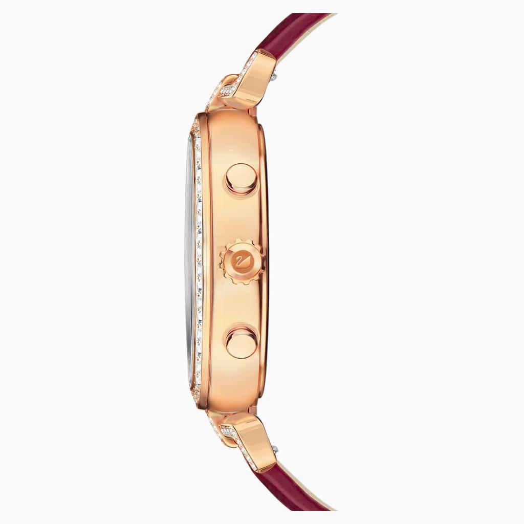 Swarovski 5416701 Era Journey темно-красные женские часы с PVD-покрытием розового золота