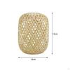 Bamboo Handwoven Lamp Shade Light Cover Retro Style Dustproof Decoration Chandelier for Living