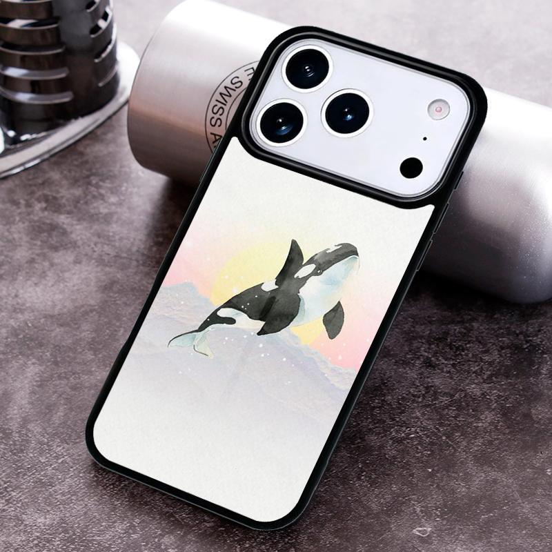 Чехол для телефона Косатка Орка для iPhone 17 16 15 Pro Max Air 14 13 12 11 Plus Ударопрочный чехол