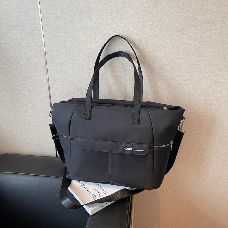 Модная сумка-тоут, большая вместительная сумка на плечо, простой повседневный большой рюкзак, портативная сумка-мессенджер