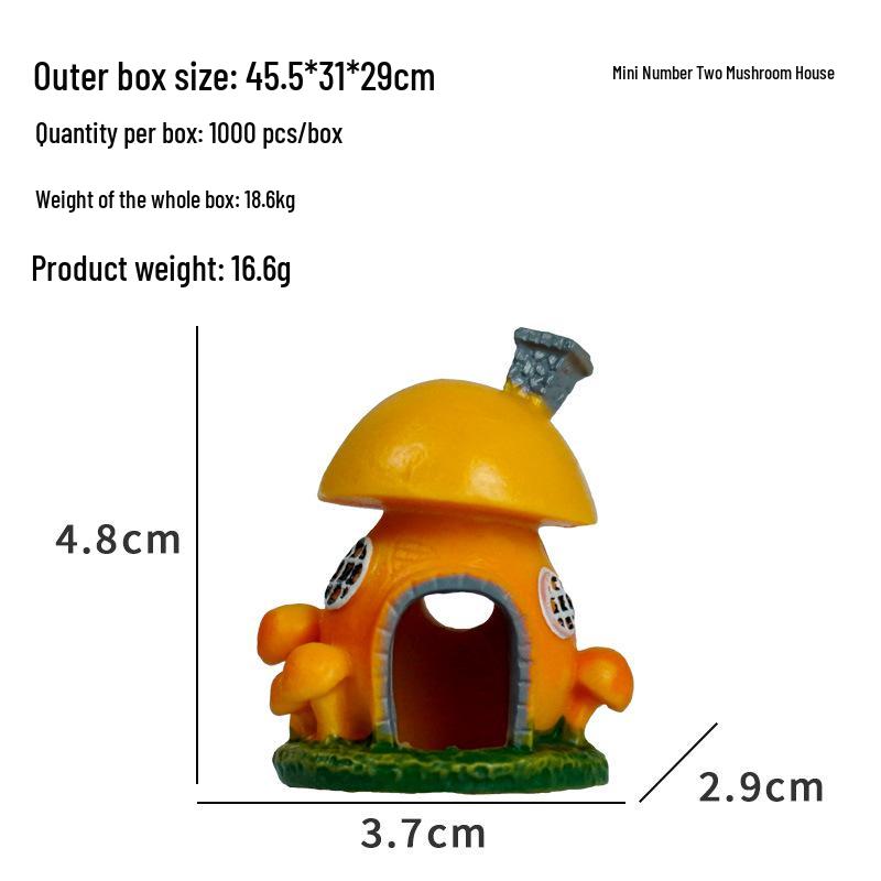 Мини-убежище для раков-отшельников: Новый декор для аквариума с грибами и раковинами для ландшафтного дизайна и разведения