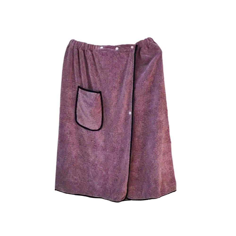 Coral Fleece Wearable Towel Soft Comfortable Beach Wrap Thick Design Bath Skirt Pool Use