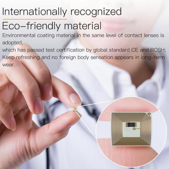 Умный чип для ногтей Безопасный для кожи беспроводной аксессуар NFC Электроника Сенсорный чип для ногтей