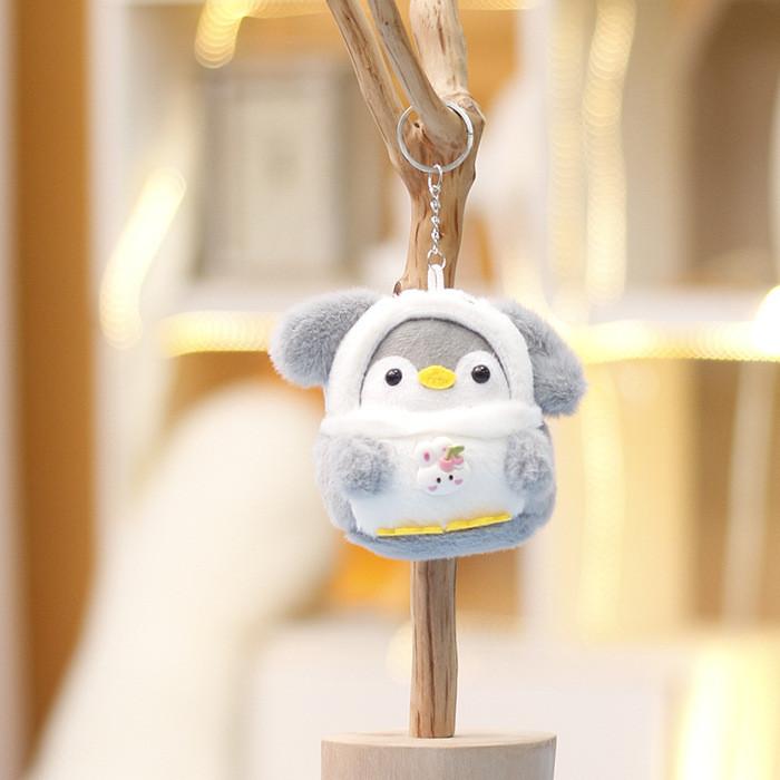 Пингвин Милый Животное Плюшевый Брелок Из Ткани С Коротким Ворсом Для Подарка Украшения