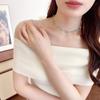 New Light Luxury Zircon Niche Sea Blue Star Necklace Dopamine Collarbone Chain High-end Neck Chain Fashion Accessories