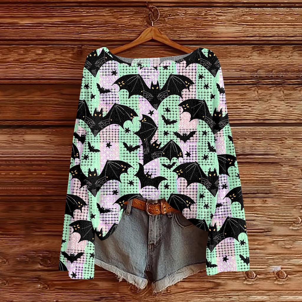 Женские осенние свитера с длинным рукавом, топы с принтом, пуловеры, свободная нарядная повседневная базовая одежда