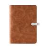 A5 Binder Planner Loose Leaf Notebook Custom Pu Leather Power Bank Diary Notebook With USB Flash Drive