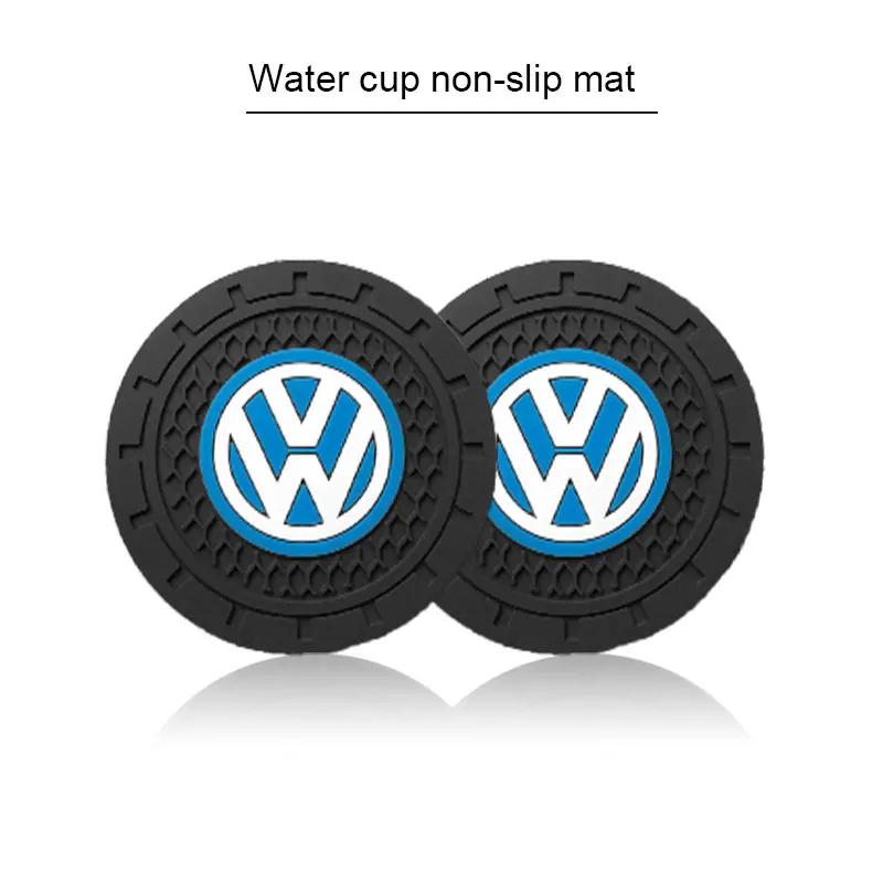 Car Non-Slip Water Cup Coaster Waterproof Bottle Holder Car interior Accessories For Volkswagen Golf GTI MK1 MK2 MK3 MK4 MK5 MK6 MK7 MK8