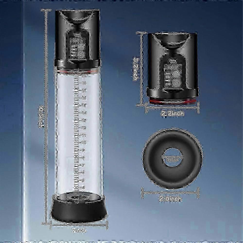 2025 Electric Massager Vacuum Pump With 4 Suction Intensities, Rechargeable Automatic High-vacuum Enlar NEW