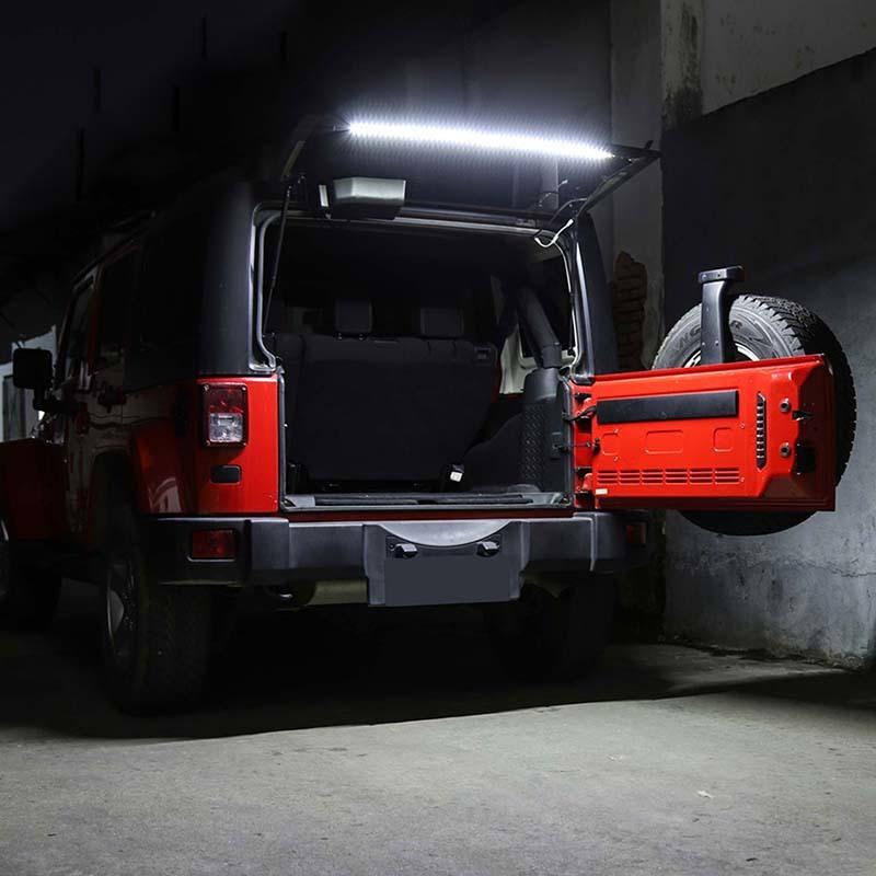 Автомобильная задняя стеклянная подъемная дверь верхняя фара подходит для Jeep Wrangler TJ/JK/JL/BJ40 внешние аксессуары для автомобиля