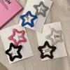 Baby Blue Star Hair Clip for Women: Five-Pointed, New Style, Side Clip, BB Clip, Headwear, Elegant Design