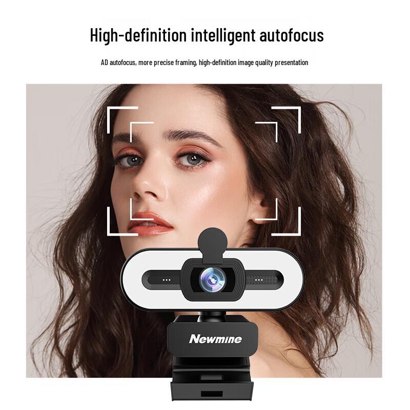 Newmine camera-NM12 HD Webcam with Microphone CN plug (adapter included)