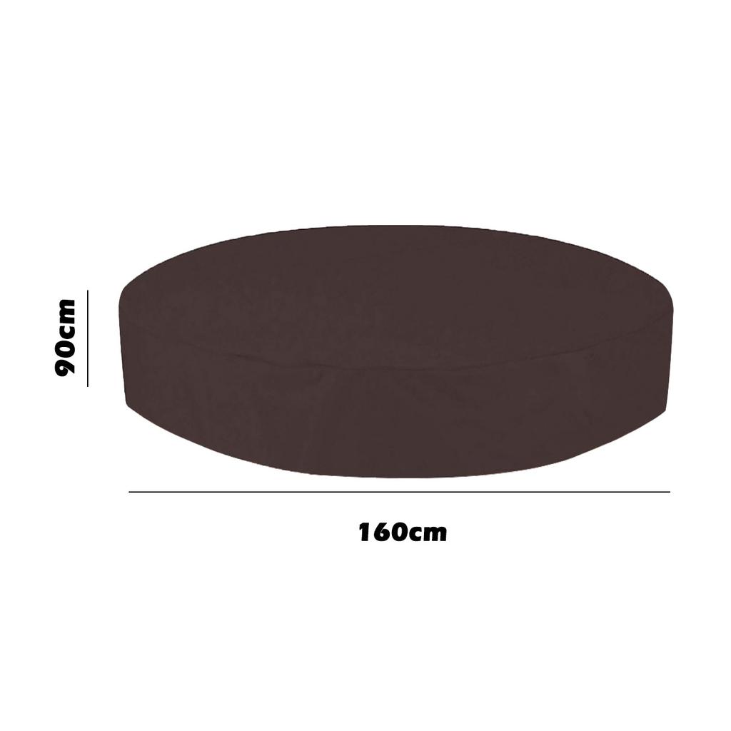 Наружная круглая гидромассажная ванна с водонепроницаемым навесом и дождевой крышкой