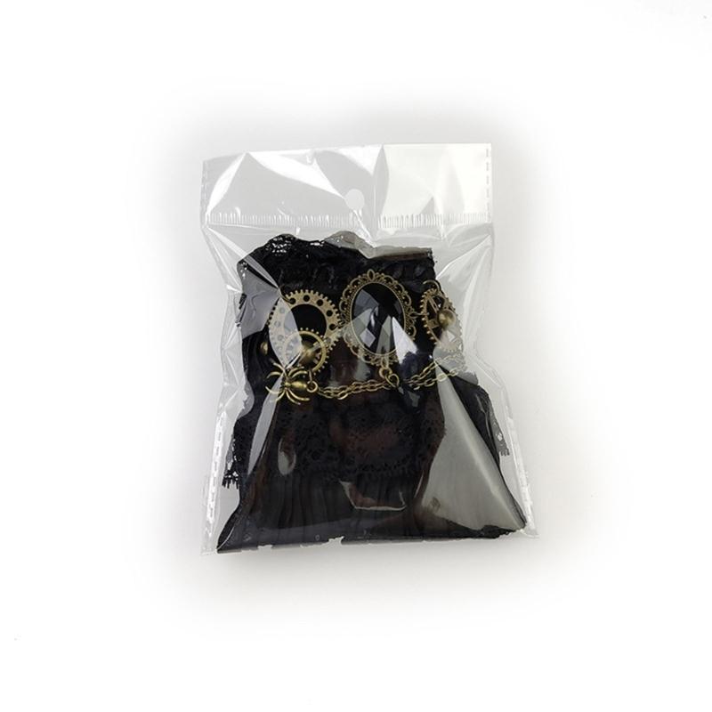 Женские стимпанк манжеты с рюшами, напульсники, перчатки без пальцев, кружевные браслеты