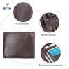 Мужской кожаный кошелек Ретро RFID Защита от кражи наличных Монетница Складной кошелек Кошелек с множеством отделений для карт