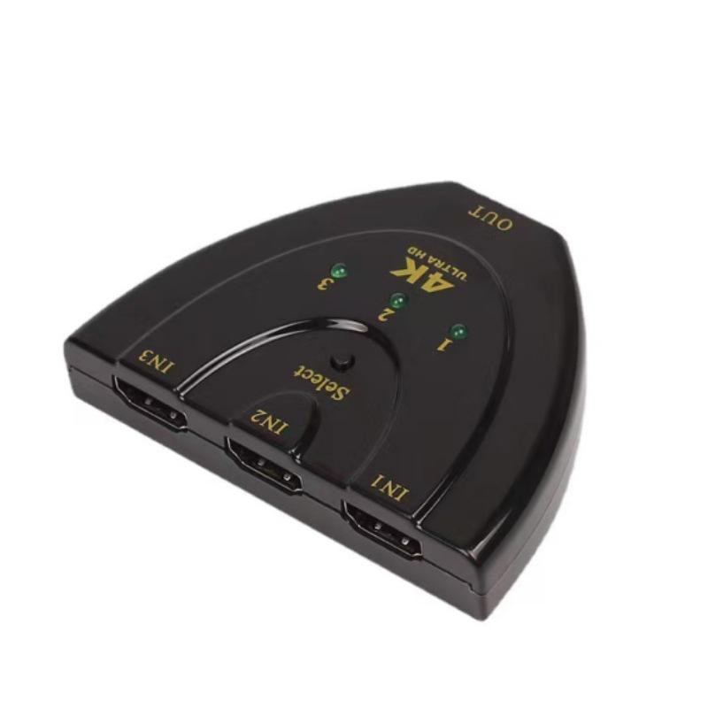 4K HDMI Three-to-One Pigtail High-Definition Switcher