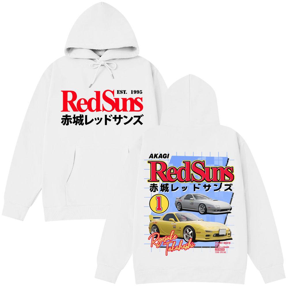Аниме Initial D AE86 Дрифт Акаги RedSuns Горячая Распродажа Худи Такуми Фудзивара R34 Skyline GTR JDM Гоночный Автомобиль Мужской Уличная Одежда Пуловер