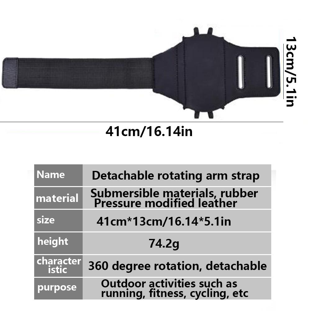 Нарукавник для бега, спортивный нарукавник, регулируемый держатель для мобильного телефона, спортивный напульсник с вращением на 360 градусов для тренировок в зале