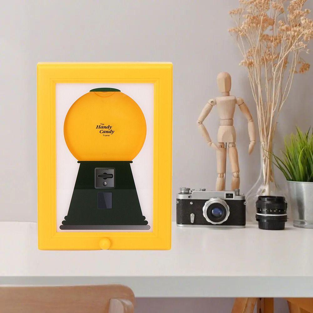 Easy Restock Candy Dispenser Picture Frame Dust-proof Vintage Candy Dispenser for Candies/Nuts