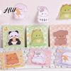 Cute Nopte Pad 4Pcs Sticky Paper Special-Shaped Cartoon Design Self Adhesive Note Pads Reusable Stable Stickiness Thickened Ink-Proof Compact Portable