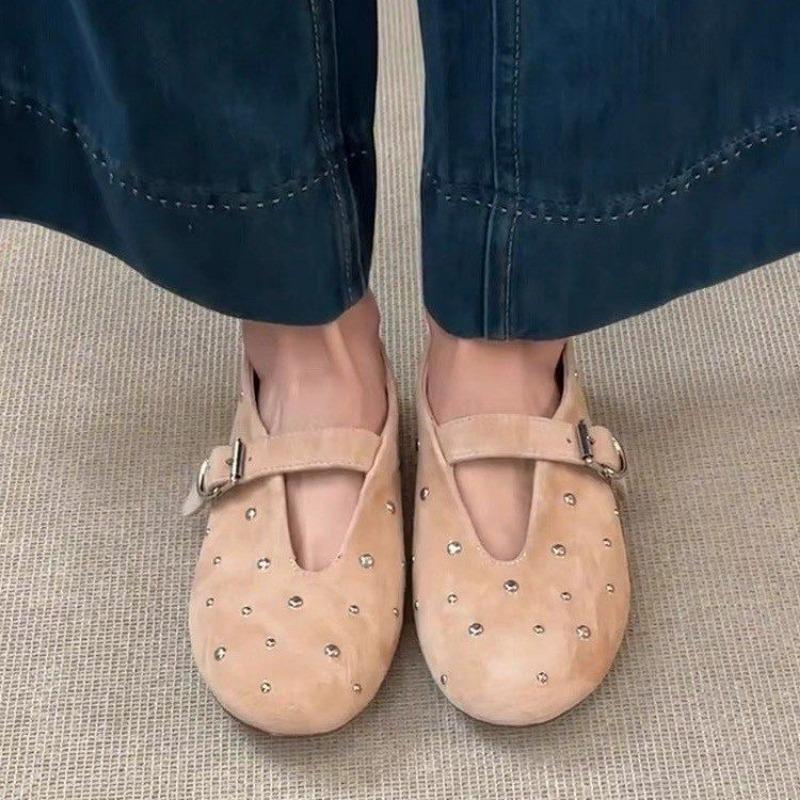 Летние брендовые туфли Мэри Джейн для женщин, модные замшевые классические ретро коричневые повседневные туфли с мягкой подошвой, удобные женские туфли на плоской подошве