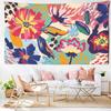 Cartoon Art Flower Tapestry Wall Hanging Hippie Tapiz Plant Simplicity Kawaii Aesthetic Room Home Decor