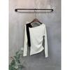 C S In The Room Off Shoulder ShirrIng T ShirT 3Color