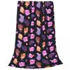 Kawaii Happy Axolotl Blanket Flannel Cute Cartoon Salamander Lightweight Throw Blanket for Car Sofa Couch Bedroom Quilt