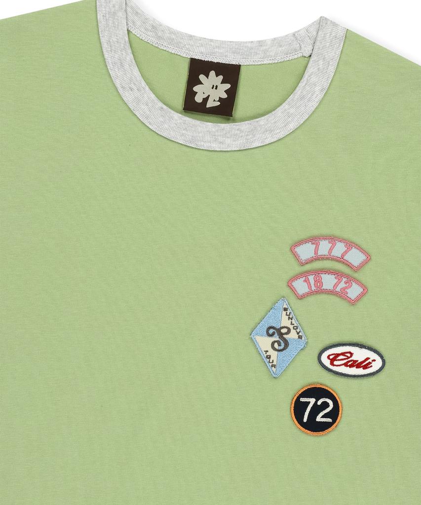 Футболка с принтом Sun Love Multi Patch, цвет Светлая олива