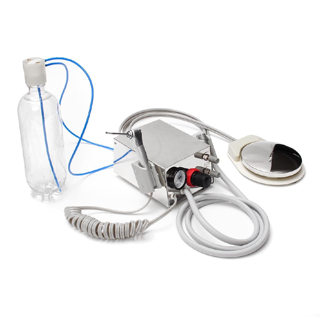 600 мл портативный стоматологический турбинный агрегат, 3-ходовой шприц, 4 отверстия, ножной переключатель с воздушным управлением, ирригатор для полости рта, набор инструментов для отбеливания зубов