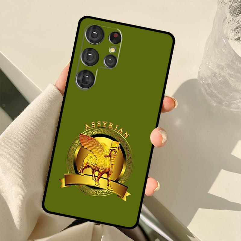 Ламассу Ассирийский Крылатый Бык Чехол Для Samsung Galaxy S23 S22 Ultra S20 FE Note 20 Note 10 S8 S9 S10 Plus S21 Ultra Чехол