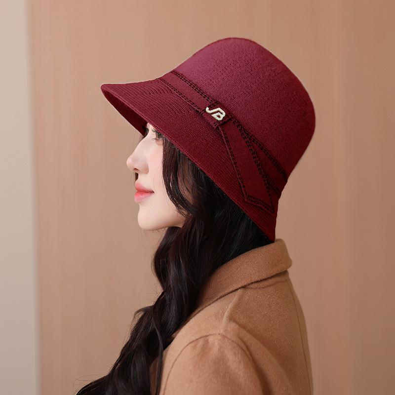 Новая модная шляпа-ведро, осенняя утолщенная шляпа-купол, женская теплая шляпа для рыбалки, подарок