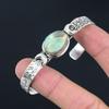 Gift For Her 925 Silver Natural Abalone Shell Bangle Crescent Moon Adjustable